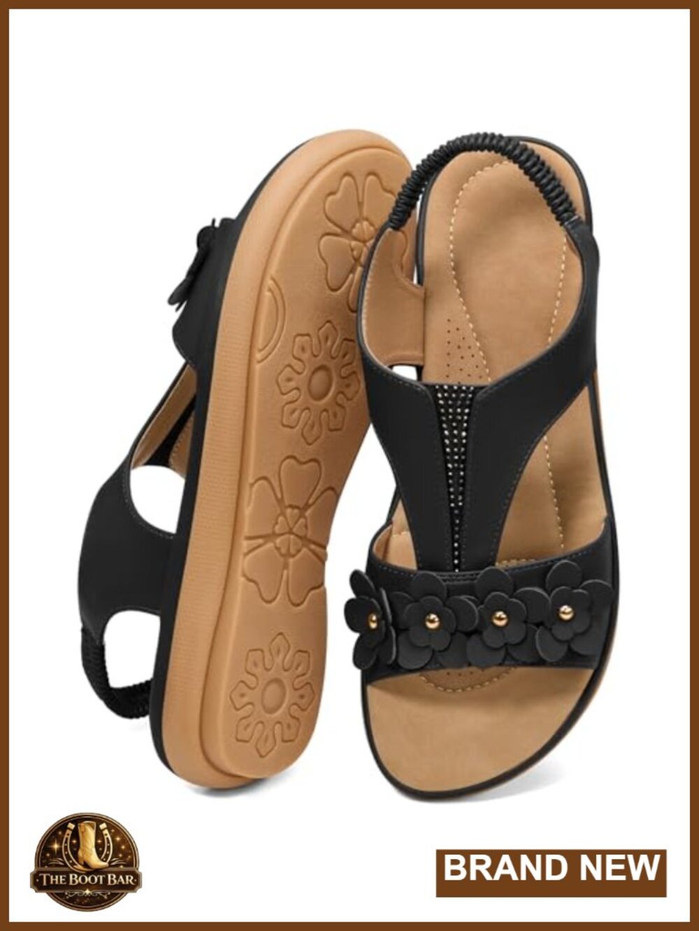Womens Sandals Dressy Flats Elastic Ankle Strap Open Toe Summer Walking Beach